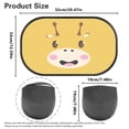 thumbnail image 7 of Yuyamidu Giraffe Car Window Sun Shades for Kids Cute Back Window Sunshades for Car 2 Pack Sunshade for Car Window Baby Yellow Car Side Window Sun Visor Car Accessories, 7 of 7