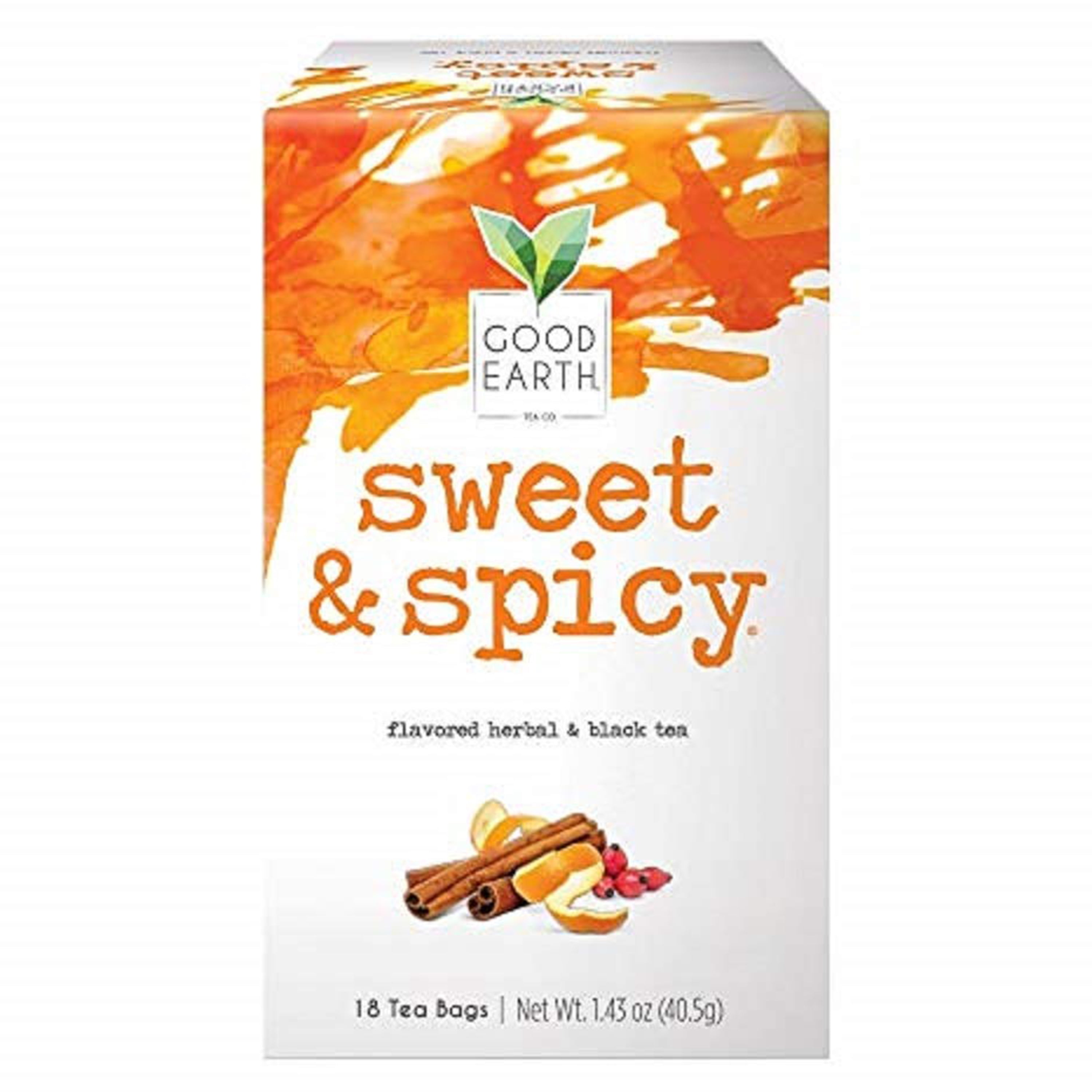 Good Earth Sweet & Spicy Original Herbal Black Tea 18 Count Tea Bags