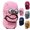 Pink, variant on Winter Thermal Hat with Glasses,Winter Pilot Hat Trapper Hats, Windproof Ski Mask Fashion Warm Hats for Cycling