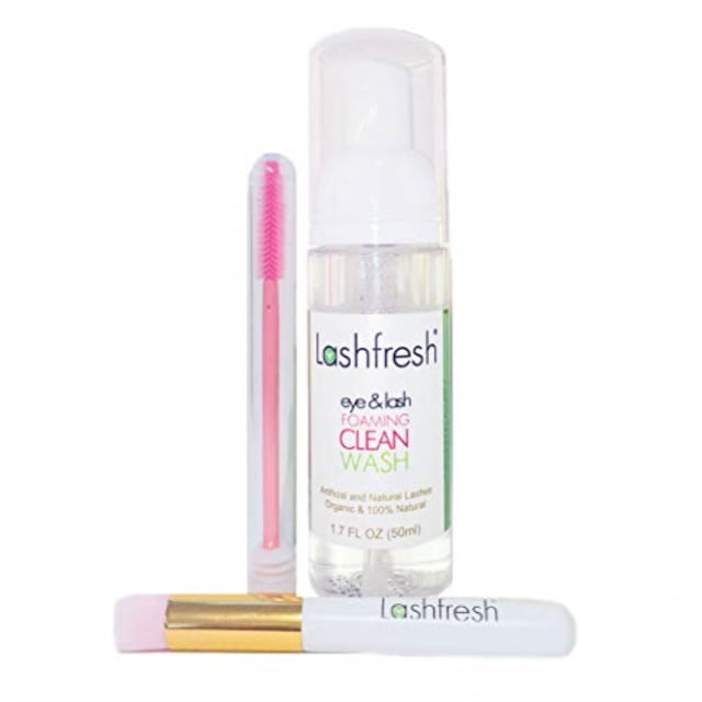 lashfresh eye & lash foaming clean wash cleanser/makeup remover