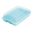 thumbnail image 1 of unbranded 1Ud Caja De Almacenamiento Para Zapatos De Plástico Azul Con Transparente Apilable Y Resistente, 1 of 8