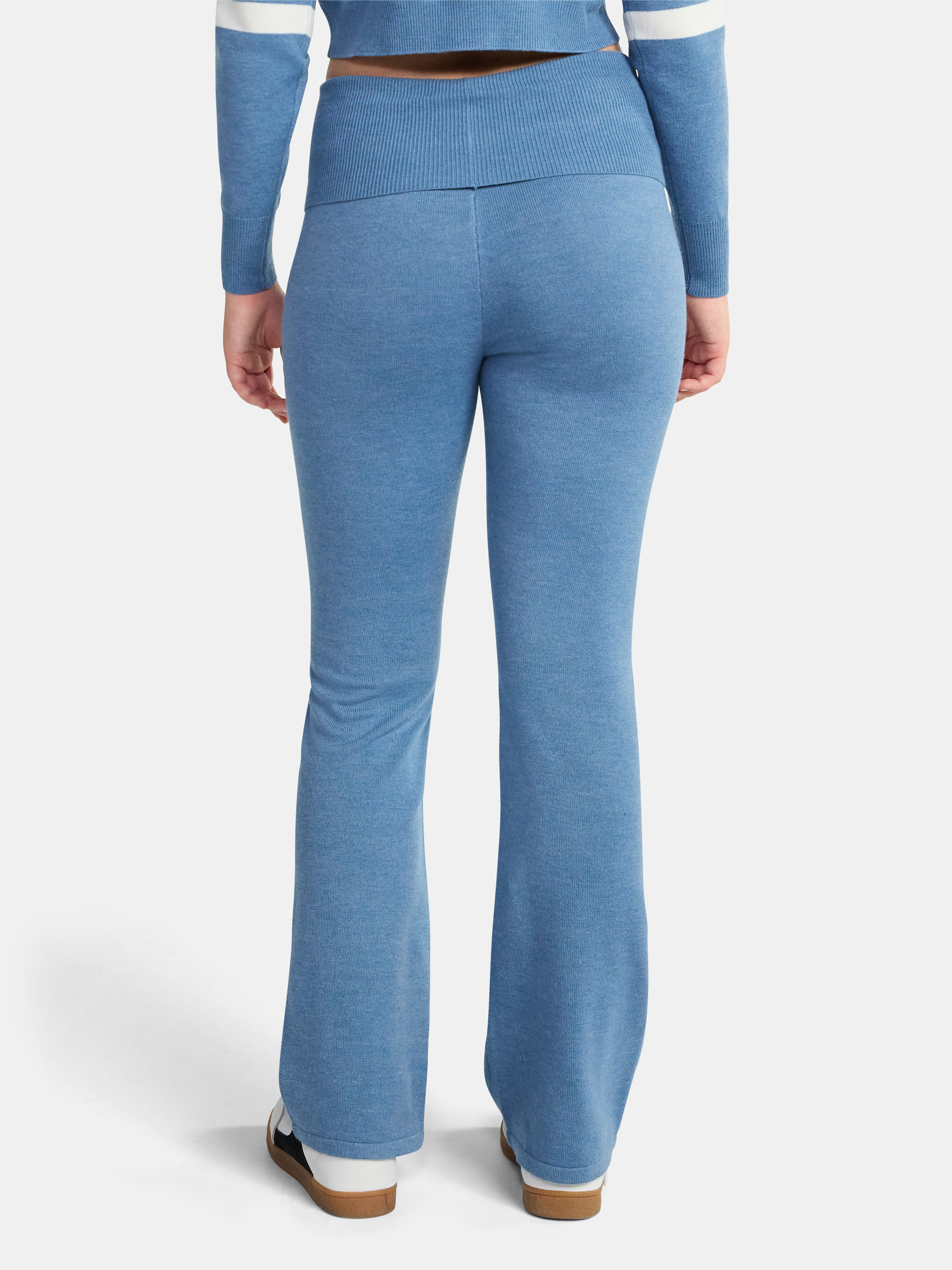 No Boundaries Flare Foldover Pants, 31'' Inseam, Women's