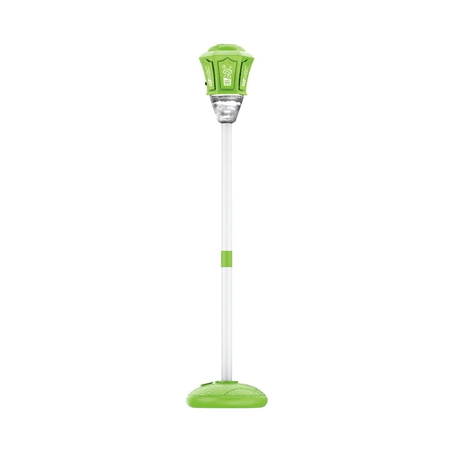 Lampe de Rue Verte 2 en 1 Machine à Bulles Led Musique Télécommande Souffleur Automatique Hauteur Réglable Matériau Abs pour Intérieur Extérieur Jardin Cour Mariage Anniversaire Décoration de Fête