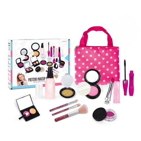 Clearance! Beauty Tools Pretend Makeup Play Deluxe Set for Children & Mess Makeup Toys:
