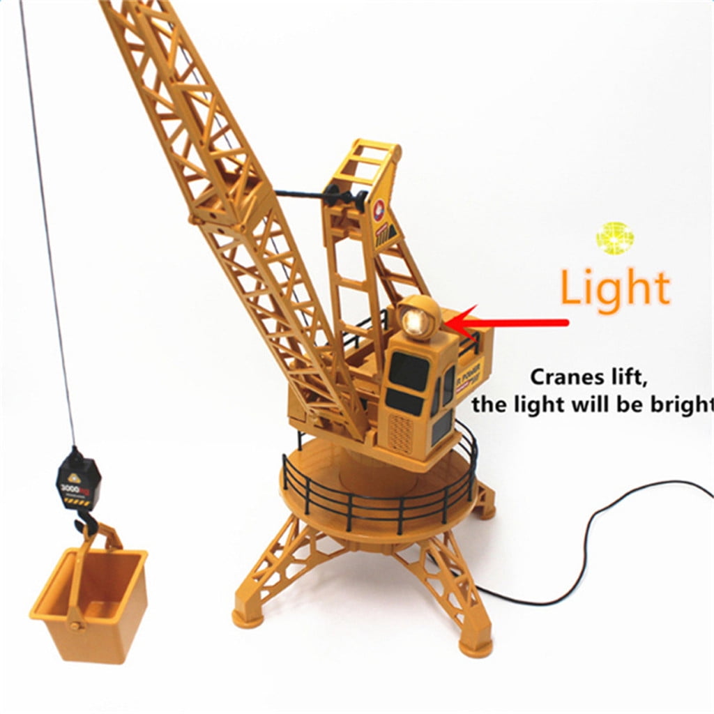 Remote Control Cranes for Teens 6 Channel Radio Remote Controlled Tower Crane Construction Engineering Vehicle Model Toy for Lovers