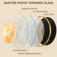 thumbnail image 3 of Antok 18"x18" Round Wall Mirror, Metal Framed Bathroom Vanity Mirror, Gold, 3 of 9