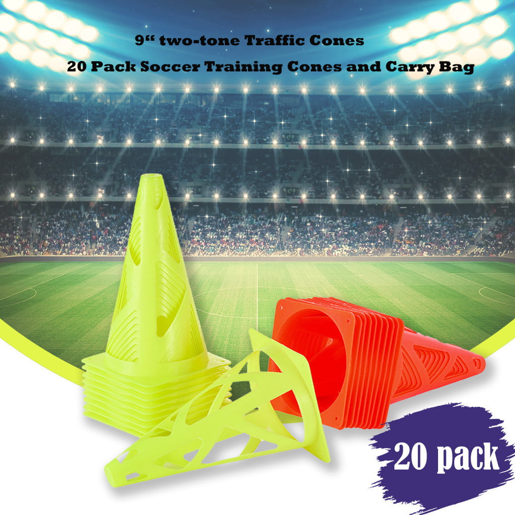 24PCS Football Training Equipment Sports Equipment Obstacle Cone Marking Barrel 