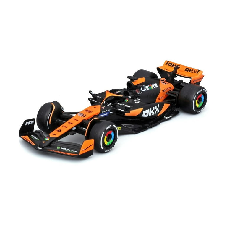 2024 McLaren MCL38 Team 2-Pack, Black /Orange - Bburago 18-38202