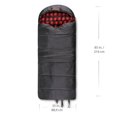 thumbnail image 4 of Ozark Trail -10C Sleeping Bag, 85"(L) x35" (W),Temp Rating +14℉/-10℃, Polyester Fabric Outer, Black, 4 of 9