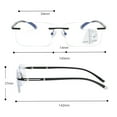 thumbnail image 3 of Progressive Multifocal Blue Light Blocking Reading Glasses Photochromic, 3 of 3