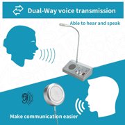 KOQICALL Dual-Way Window Speaker Intercom System with Microphone and Speaker - Talk through glass intercom for Business, Bank, Ticket Window