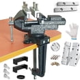 thumbnail image 1 of MYTEC Bench Vise or Table Vise, multifunctional jaw, multi-functional Combined Vise with Quick Adjustment, Universal Rotate 360Â° Work Clamp-On Vise, 3.3" black, 1 of 7
