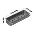 thumbnail image 2 of VQPeo Plastic Kitchen Sink Caddy with Cutout Letter Design – Waterproof Organizer for Sponges, Brushes & Soap on Countertop or Sink Area(Gray), 2 of 5