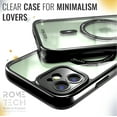 thumbnail image 5 of Rome Tech for Apple iPhone 12 Mini 5.4" (2020) Clarity Case w/Magsafe - Black, 5 of 6