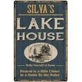 thumbnail image 1 of SILVA'S Lake House Blue Cabin Home Decor 16 x 24 Matte Finish Metal 116240038214, 1 of 1
