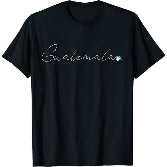 Guatemala Simple Love Guatemalan Flag Heart on Guatemala T-Shirt