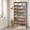 Beige Gray, variant on TribeSigns 9-Tier Shoe Cabinet, White, 93.5 lbs