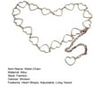 thumbnail image 7 of Fashion Heart Shape Pants Belt Adjustable Extended Chain Long Tassel Dress Belt Waist Chain Clothing Accessories, 7 of 7