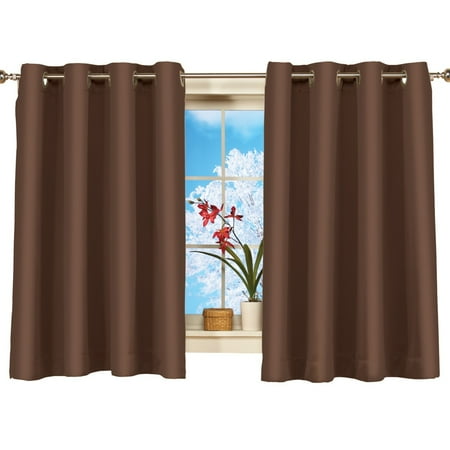 Short Blackout Window Curtain Panel Energy Efficient Noise