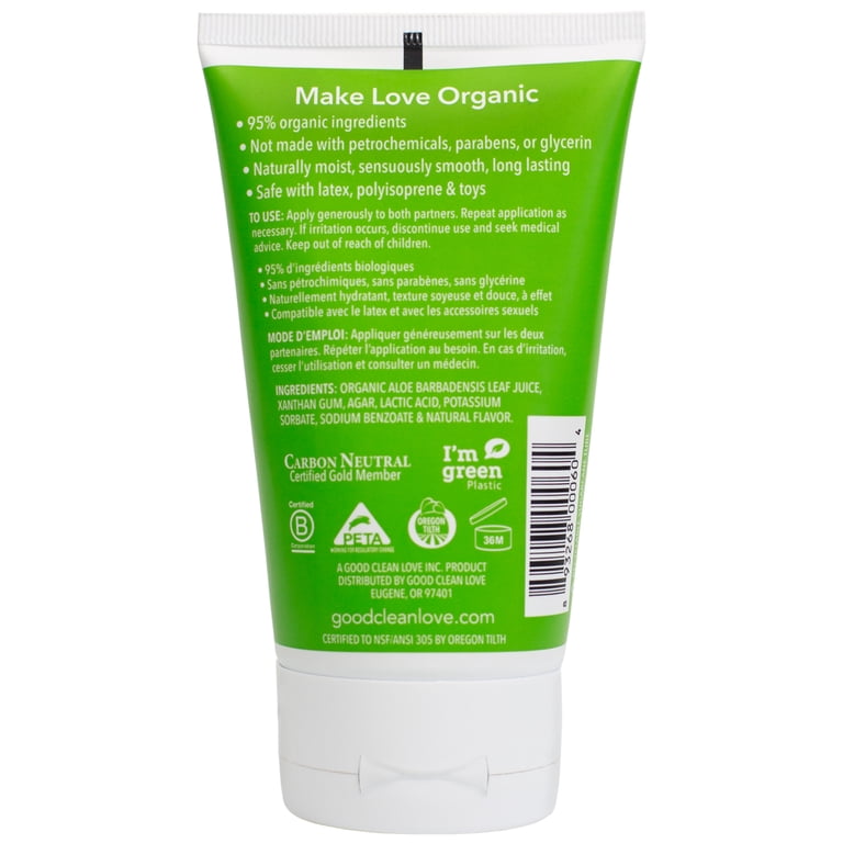 Good Clean Love Almost Naked Organic Water-Based Lubricant, Aloe Vera, pH-Balanced, 4 Oz, 2-Pack - Walmart.com Good Clean Love Almost Naked Organic Water-Based Lubricant, Aloe Vera, pH-Balanced, 4 Oz, 2-Pack - Walmart.com