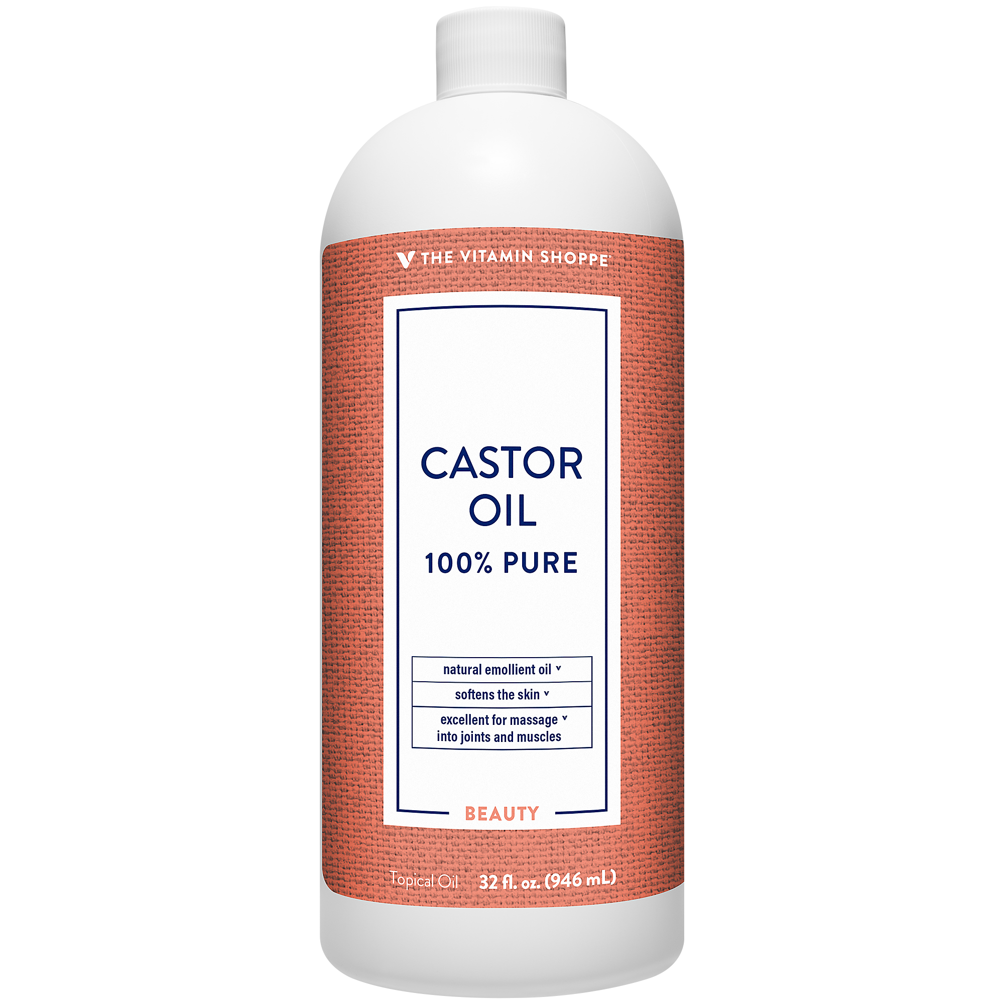 100 Pure Castor Oil Topical Massage Oil for Soft Skin (32 Fluid Ounces