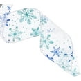 thumbnail image 2 of Gift wrap ribbons, 10 Yards Organza Ribbon Snowflake Wired Sheer Glitter Ribbon Christmas Wired Ribbon Snowflake Organza Sheer Glitter Ribbon for Xmas Tree, Wreath, Party Decoration, Gift Wrapp.（blue）, 2 of 4