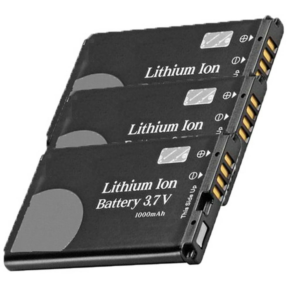 Replacement LG Plum Liion Cell Phone Battery 1000mAh / 3.7v (3 Pack