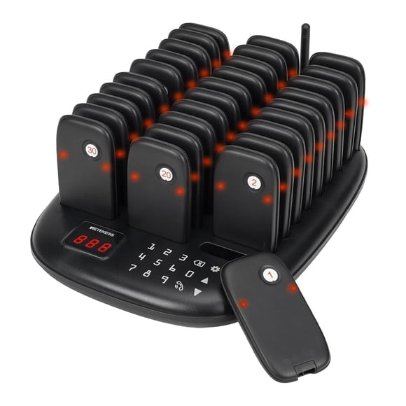 Sistema de Pagers para Restaurante Retekess TD175P 30 Pagers Alcance de 1000 m