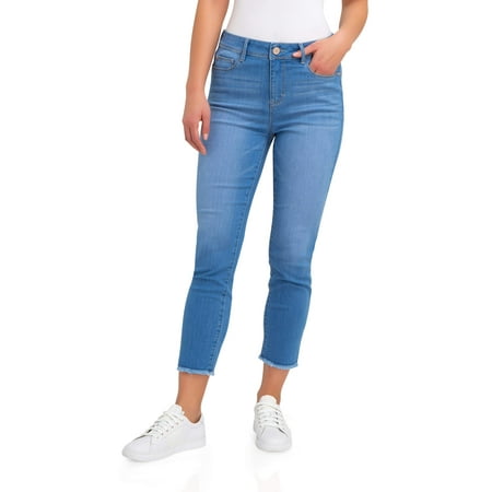 Women's High Rise Cropped Skinny Jeans (Best Jeans To Wear With High Tops)