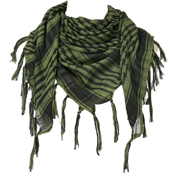 ROZYARD Desert Shemagh Scarf Soft Fringed Arab Headscarf Unisex Keffiyeh Bandana Unisex Headwrap Arabian Scarf Head Covering