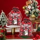 thumbnail image 5 of Decoraciones navideñas, adornos navideños, bolsas de tela con cordón de algodón a cuadros rojos, reutilizables, para galletas, dulces y golosinas. Ideales para regalos navideños, envoltorios y obsequi, 5 of 6