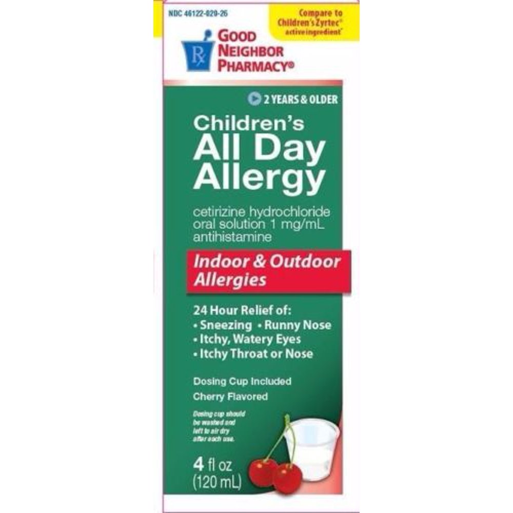 GNP Children's All Day Allergy Cetirizine Hydrochloride 1mg