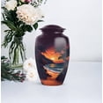 thumbnail image 5 of Beach Cremation Urns For Adult Male & Femla - Sunset Keepsake Urns For Human Ashes Adult Man - 1 Large 10 Inch - Funeral Urn For Mom, Purple Urn For Human Ashes Set Of 4, 3 Inch Small, 5 of 7