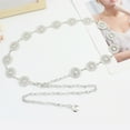 thumbnail image 5 of Women Hook Adjustment Waist Metal String Decorative Dress Waist Small Fragrance Thin Belt Sweet Chain, 5 of 6