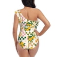 thumbnail image 5 of Goofa Fruit Pattern Women's One Piece Swimsuits Tummy Control Bathing Suits Asymmetric One Shoulder Swimwear-X-Large, 5 of 6