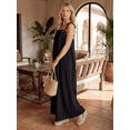 thumbnail image 4 of Vestido Largo Mujer Tirantes Ajustables | Corte Amplio Fluido Tipo Maxi, 4 of 5