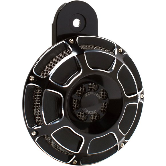Arlen Ness 70-204 Black Billet Horn Kit (Beveled)