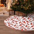 thumbnail image 5 of Bingfone Christmas Tree Skirt Mat Christmas Decoration Interior 30" -Red Birds, 5 of 6