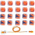 thumbnail image 1 of THJOPOKEEL Tapones para Oídos, 20 Pares Tapones de Silicona para nadar, Tapón Auditivo con Cable, Impermeables y Reutilizables, Tapones para los Oídos para Dormir Reducción del Ruido, Earplugs, 1 of 3