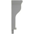 thumbnail image 2 of Ekena Millwork 4 1/2"W x 10"D x 13 3/4"H Arlington Wood Vintage Decor Corbel, Pebble Grey, 2 of 6