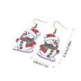 thumbnail image 3 of Momihoom Christmas Dangle Earrings for Women Cute Animal Earrings Acrylic Dinosaur Alpaca Sloth Pet Dangle Earrings Charms Jewelry Christmas Gifts, 3 of 6