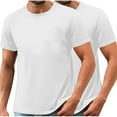 thumbnail image 5 of Awdenio Men's T-shirts 2 Pack Ultra Soft Premium Essential Short Sleeve Crewneck Blank Performance Tee, 5 of 9