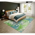 thumbnail image 2 of Addison Rugs Indoor/ Outdoor Addison Bravado Abstract Starburst Washable Area Rug 10' x 14' - Green, 2 of 8