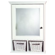 Zenith TH22WW 20.75" x 29" x 6.25" White Medicine Cabinet with Cubbies