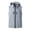 hgg163-Gray, variant on Mens Lightweight Softshell Vest Hooded Outerwear Zip Up Fleece Lined Windproof Sleeveless Jacket for Golf Running
