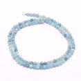 thumbnail image 2 of 2Strand Natural Aquamarine Beads Strands Faceted Round 4mm Hole: 0.5mm about 96pcs/strand 15.7 inch(40cm), 2 of 3