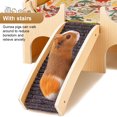 thumbnail image 5 of Qiyester Guinea Pig Castle Wooden Hamster House Animal  Hideout Habitat with Stairs for Chinchilla Hedgehog Rabbit Bunny, 5 of 10