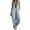 Blue, variant on Avolia Women's Zip Up Sleeveless Jumpsuit Stand Collar Casual Stretch Romper with Pockets