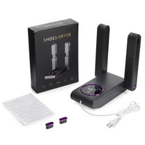 Boot Dryer for Work Boots, Shoe Dryer with Heat Blower, Glove Dryer & Boot Warmer - 180° Adjustable Dry Rack - Telescopic Bendable Dry Ports - Intelligent Timer - Black