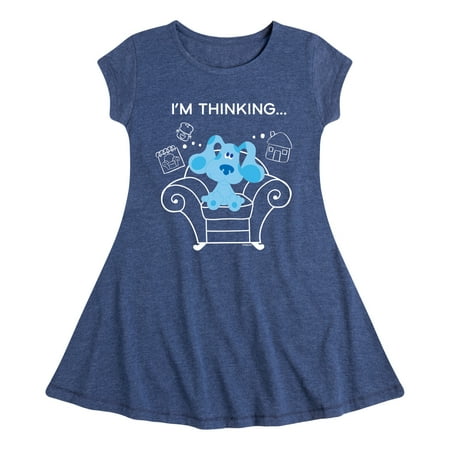 

Blue Clues & You! - Blue s Thinking Chair - Toddler And Youth Girls Fit And Flare Dress